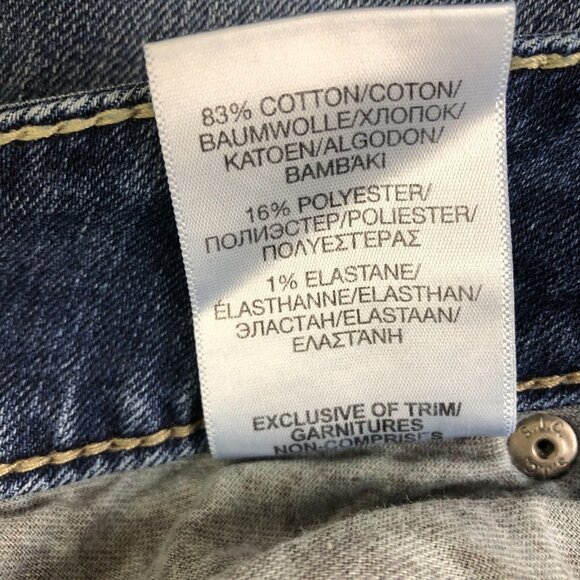 Silver Jeans Co. Elyse Capri W30/L22.5 Mid-Rise Slim Fit Distressed Blue Jeans - Picture 11 of 12